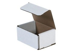 100 Pack of 4x3x2 White Corrugated Shipping Mailer Packing Box Boxes 4″ x 3″ x 2