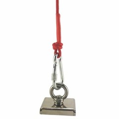 400 Lbs Fishing Magnet Kit Pull Force Strong Neodymium Rope Carabiner Hunting