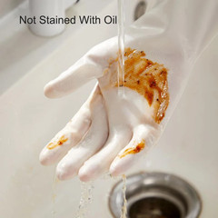 White Nitrile Gloves Extended and Durable Gloves for Kitchen Washing Waterproof