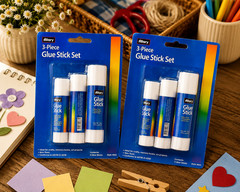 Lot of 2 Allary 3 Piece Glue Stick Set Non-Toxic Craft School Office Glue