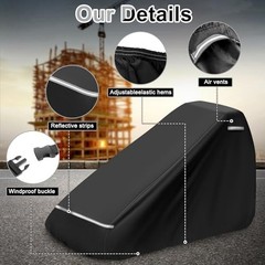 Heavy-Duty Mini Skid Steer Loader Cover for Snow, Rain & Dust Protection – 600D