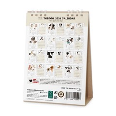 THE DOG Desk Calendar 2026 [All Star] W 130 x H 218mm Made in Japan Free Ship