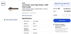 Riten, Live Center: Jarno taper Shank