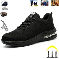 Men’s Sneakers Indestructible Safety Work Shoes steel toe boots Breathable 7-13