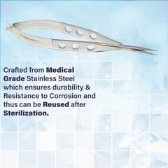 Castroviejo Straight Scissors Sharp/Sharp 5.5″ Micro Surgery Instruments