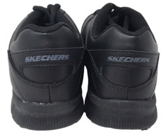 Skechers Women’s Work Nampa Wyola Lace Up Slip Resistant Shoes Blk Size:10 120Y