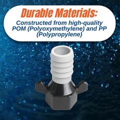 SEAFLO 1/2″ FNPT x 3/4″ Barb Straight Pump Fitting 51F08 for SHURFLO 1-Pack