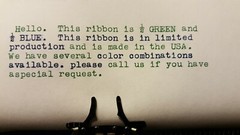 Hermes 2000 Manual Typewriter Ribbon with custom color options