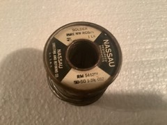 Nassau pure white water rosin solder Pedigreed AT&T Western Electric 1LB