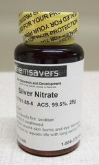 Silver Nitrate, CAS #: 7761-88-8 ACS, 99.5%, 25g