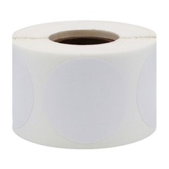 Circle Dot Stickers | 1.5″ inches Round – 500 Pack | Pick One Color