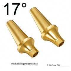 Hiossen ET 17° degree implant Angulated Ti Anatomic Abutment Dental Mini/Regular