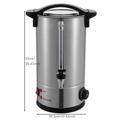 6.6Gal Commercial Coffee Urn Large Coffee Dispenser, Electric Coffee Maker Urn