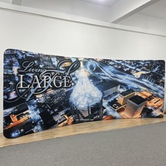 20ft x 10ft protabel curved backdrop wall trade show display booth cutsom print