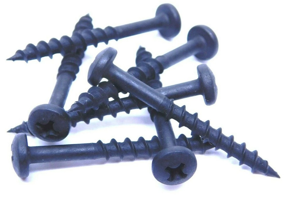 1 Pound ~;~ #8 x 1-1/2 ~;~ Black Oxide ~;~ Phillips Pan Head ~;~ Wood Screws