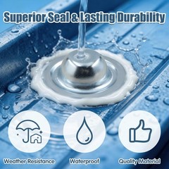 100Pcs Metal Screw Roof Caps Screw Covers for Protecting Screw Heads Easy to