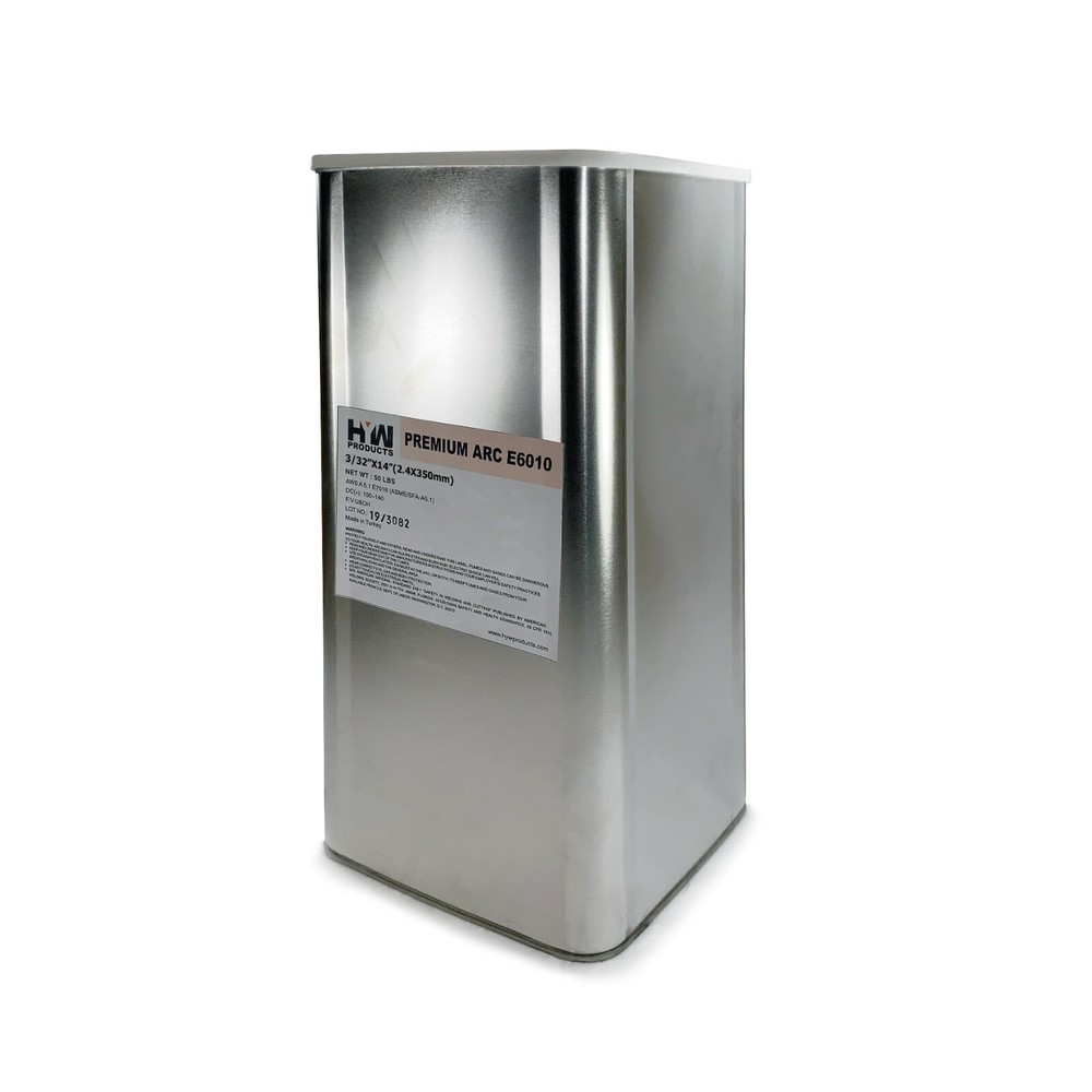 E6010 3/32″ Premium Arc Carbon Steel Electrode Hermetically Sealed Can 50 lbs