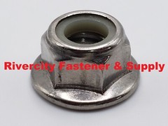 5/16-18 Stainless Flange Nylon Insert Lock Nuts 5/16×18 Flanged Locking Stop Nut