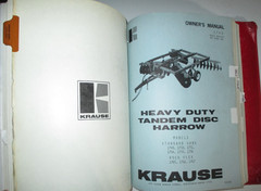 Krause Disc Harrow Operators / Parts Manuals & Dealers Binder LOT of 18 1970/80s