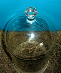 Vintage Pyrex Bell Jar w/ Flange 18in H 9.5in Dia Excellent Condition