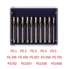 10-100 PCS Dental Carbide Tungsten Steel Burs FG For High Speed Handpiece