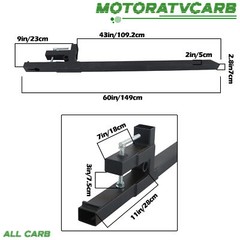 ALL-CARB 60″ Clamp on Pallet Forks for Tractor Bucket Loader Tractor Skid Steer