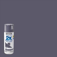 Rust-Oleum 249115 2X Ultra Cover Gloss Dark Gray Spray Paint 12 oz. (Pack of 6)
