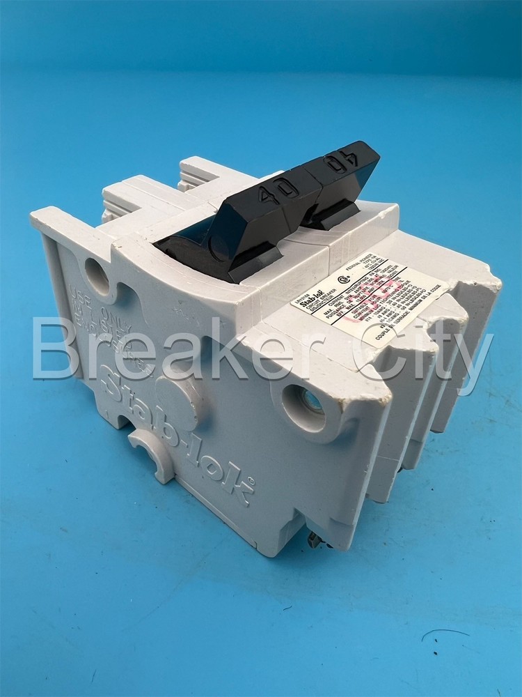 Federal Pioneer 40 Amp 2 Pole Circuit Breaker Type NA FPE 240VAC Stab-Lok NA240