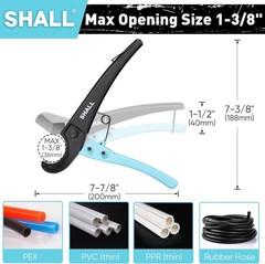 Durable Hand-Powered Tubing Cutter for PEX, PVC, and More – Lightweight Tool
