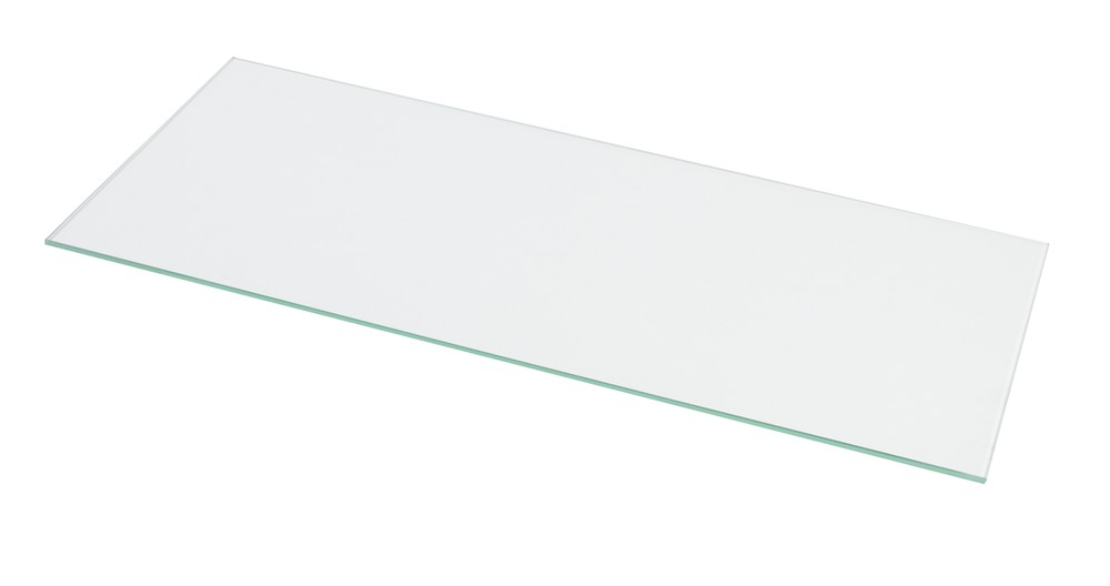 SSWBasics Tempered Glass Shelf – 10″W x 24″L x 3/16″ – Set of 2 – Tempered