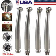 NSK Style Dental LED E-generator /High Speed NoLED Handpiece Turbine 2/4Hole ASk