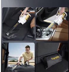 Fanttik V9 Cordless Handheld Vacuum, Bagless HEPA, Tools, White 0.12L