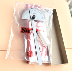 STARRETT No. C182 Satin Chrome Finish Steel Protractor. Made in the USA 🇺🇸!!