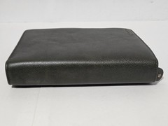 Franklin Covey Planner Sandstone Leather Green 7 Ring Full Zip 7 Habits 10×8″
