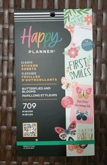 Happy Planner Classic Sticker Sheets Butterflies And Blooms Baby 709 Pieces