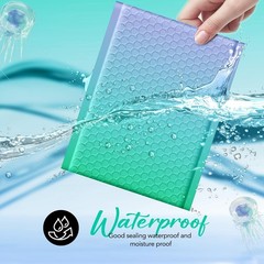 500 #0 Extra Wide 6×10 Fairland Green Poly Bubble Envelopes Shipping Mailers
