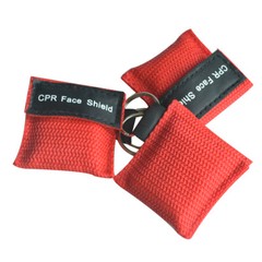 40pcs/pack CPR Masks First Aid Training Mouth to Mouth Keyring Face Shields Mask