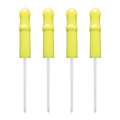 Caulk Cap CCY, Reusable Caulk Tube Sealers with Built-in Puncture Pin, 4 Pack
