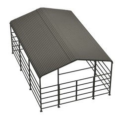 13x20FT Metal Livestock Shelter Heavy Duty Steel Barn for Horse Cattle Free Ship