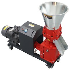 Chicken Feed Pellet Mill Machine arm Feed Granulator 4-Head Rollers 220V 1Phase