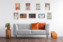 Retro Metal Sign Vintage Tin I Pledge Allegiance to The 8 x 12 in, Flag