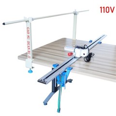 High Speed 110V 74.8″ Fabric Cutter Leather Textiles Cutting Machine 86.6″ Rack