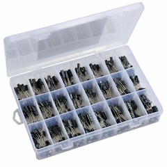 500PCS Electrolytic Capacitor Assortment Kit Set Box 0.1UF-1000UF 24 Values