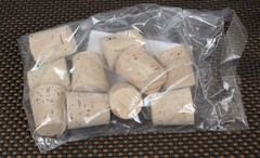 New Lot of 10 Size 16 Natural Cork Laboratory Stopper XXXX Grade, 35mm x 27mm