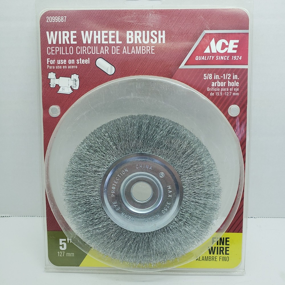 ACE Wire Wheel Brush FINE WIRE 5″ #2099687