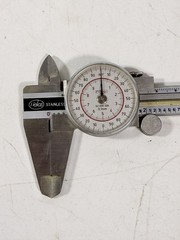 Helios Fowler 52-030-006 .001 Dial Caliper 6.5″ Stainless Steel WORKING F153 Ger