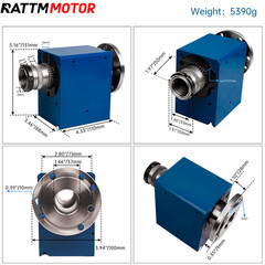 100mm Flang Lathe Headstock Spindle Box Assembly 33mm Hole For CJ-0618 Lathe