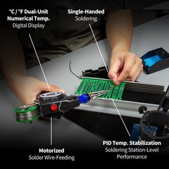 YIHUA 929D-II Soldering Gun Kit Motorized Industrial Automatic Solder Blue