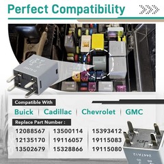 2 Pcs 12088567 8567 Automotive Relay – 12VDC 30A 4-Pin, High-Performance Auto…
