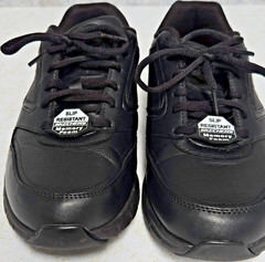 SKECHERS Sure Track Slip Resistant Memory Foam Work Shoes 77235W Men’s 9.5 Wide